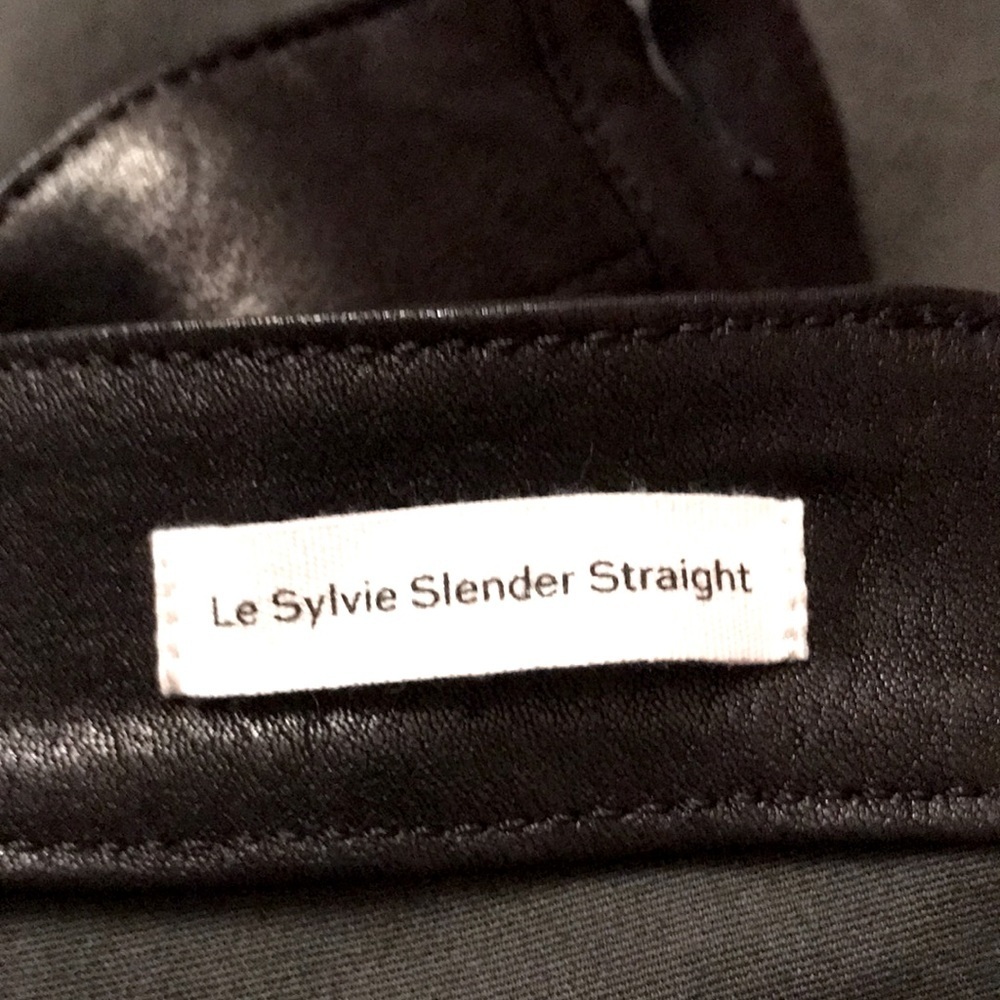 FRAME Le Sylvie High-Rise Lambskin Leather Pants - Picture 11 of 14